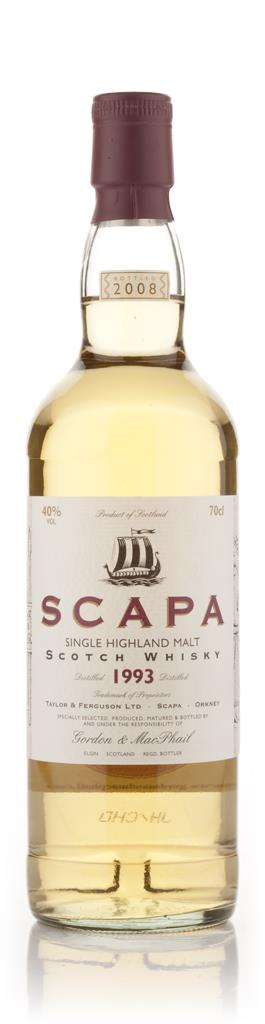 Scapa 1993 (Gordon and MacPhail) Single Malt Whisky