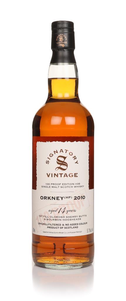 Orkney (HP) 14 Year Old 2010 - 100 Proof Edition #38 (Signatory) Single Malt Whisky