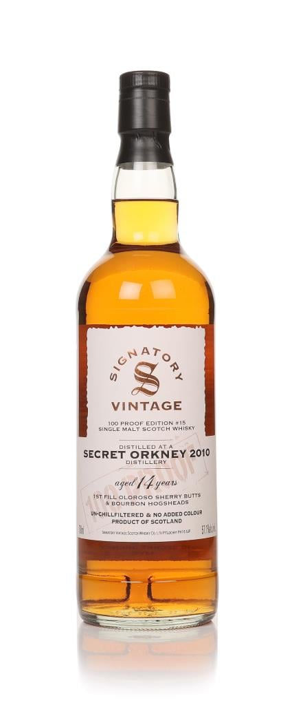 Secret Orkney 14 Year Old 2010 - 100 Proof Edition #15 (Signatory) Single Malt Whisky