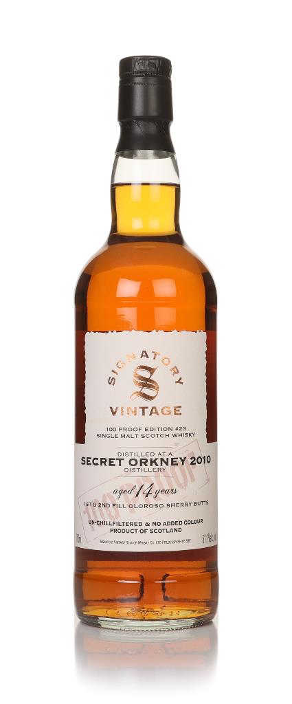 Secret Orkney 14 Year Old 2010 - 100 Proof Edition #23 (Signatory) Single Malt Whisky