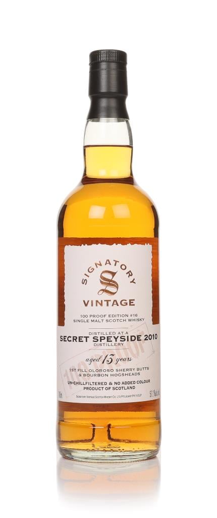 Secret Speyside 13 Year Old 2010 - 100 Proof Edition #16 (Signatory) Single Malt Whisky