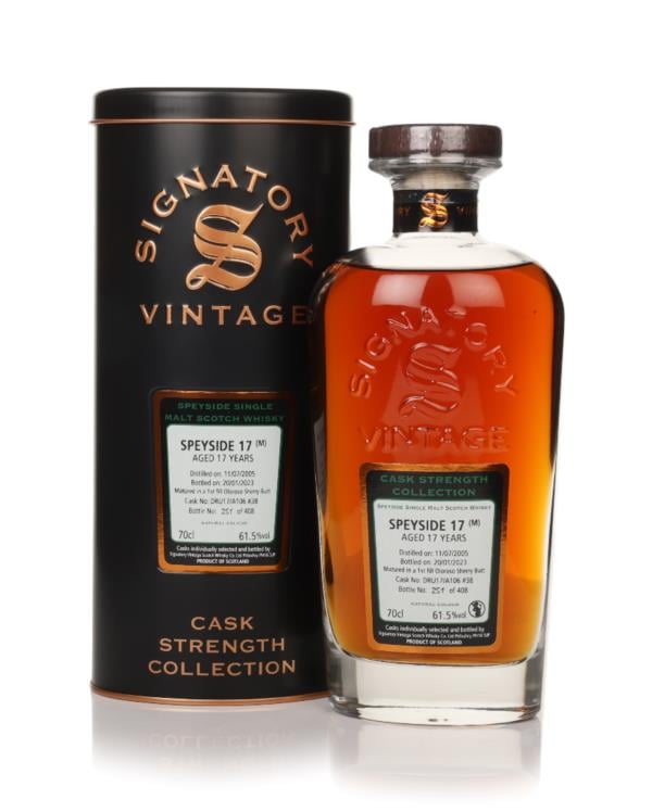 Secret Speyside 17 Year Old 2005 (cask #38) - Cask Strength Collection Single Malt Whisky