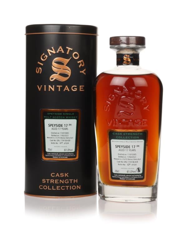 Secret Speyside 17 Year Old 2005 (cask DRU 17/A106 #28) - Cask Strengt Single Malt Whisky