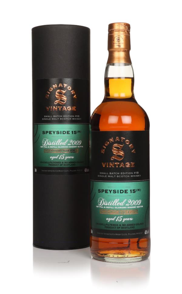 Speyside (M) 15 Year Old 2009 - Small Batch Edition #18 (Signatory) Single Malt Whisky