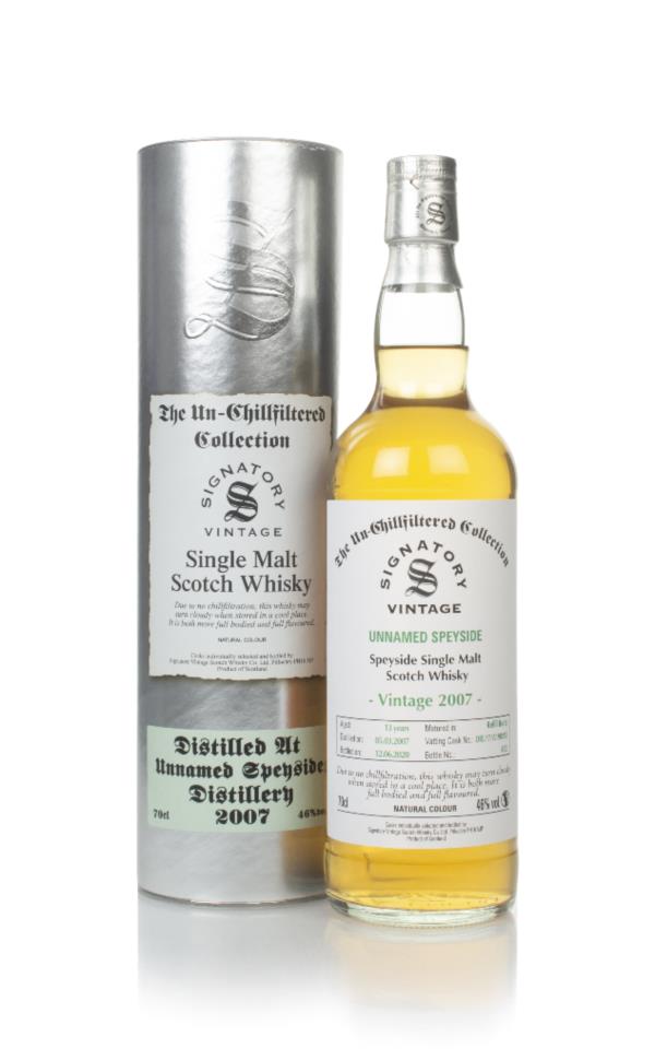 Unnamed Speyside 13 Year Old 2007 - Un-Chillfiltered Collection (Signa Single Malt Whisky