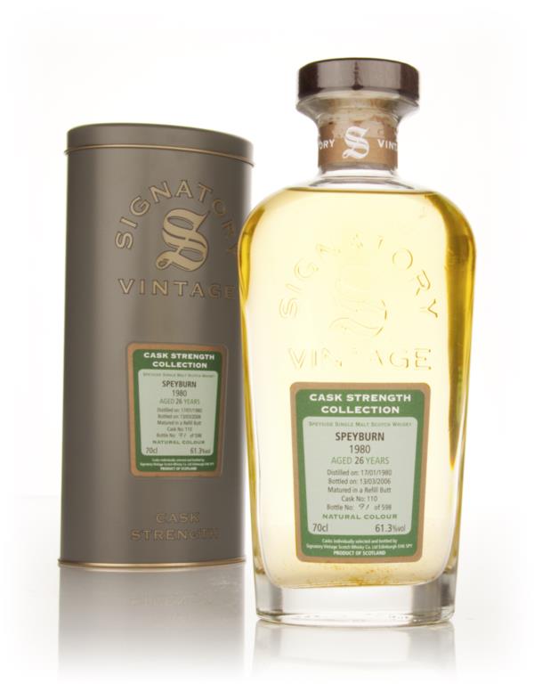 Speyburn 26 Year Old 1980 Cask 110 - Cask Strength Collection (Signato Single Malt Whisky