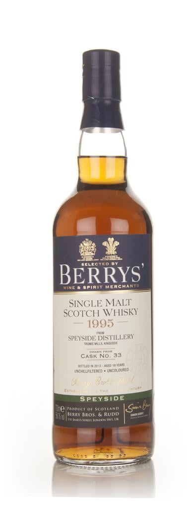 Speyside 18 Year Old 1995 (cask 33) - (Berry Bros. & Rudd) Single Malt Whisky