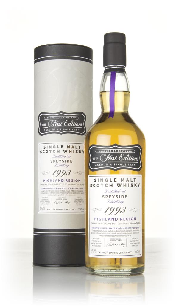 Speyside 24 Year Old 1993 (cask 15001) - The First Editions (Hunter La Single Malt Whisky