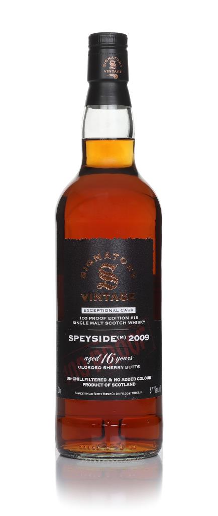 Speyside (M) 16 Year Old 2009 Exceptional Cask - 100 Proof Edition #15 Single Malt Whisky