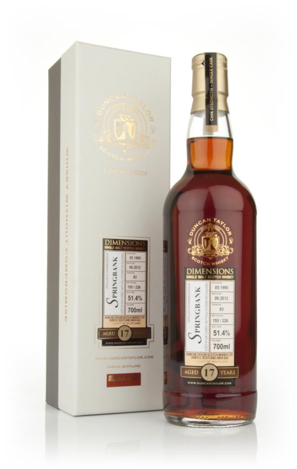 Springbank 17 Year Old 1995 - Dimensions (Duncan Taylor) Single Malt Whisky