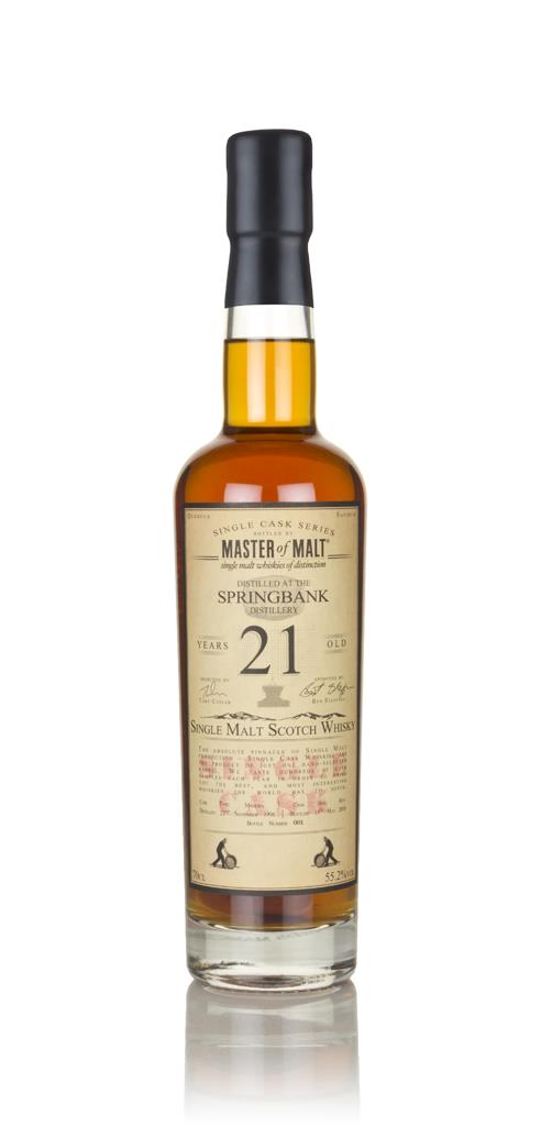 Springbank 21 Year Old 1996 - Single Cask (Master of Malt) Single Malt Whisky