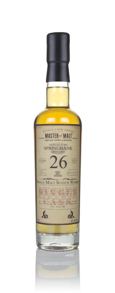 Springbank 26 Year Old 1991 - Single Cask (Master of Malt) Single Malt Whisky