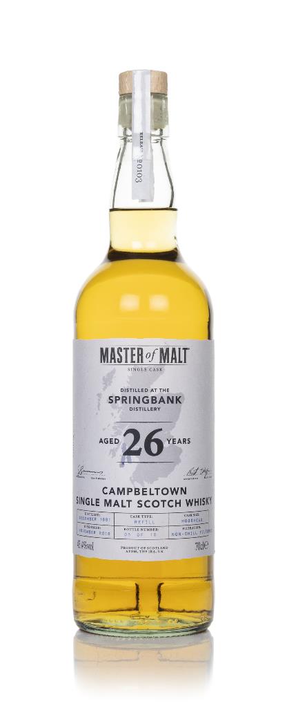Springbank 26 Year Old 1991 Single Cask (Master of Malt) Single Malt Whisky