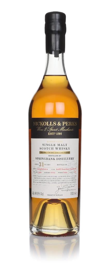 Springbank 31 Year Old 1993 (Cask 188)  Nickolls & Perks Rare Cask Co Single Malt Whisky