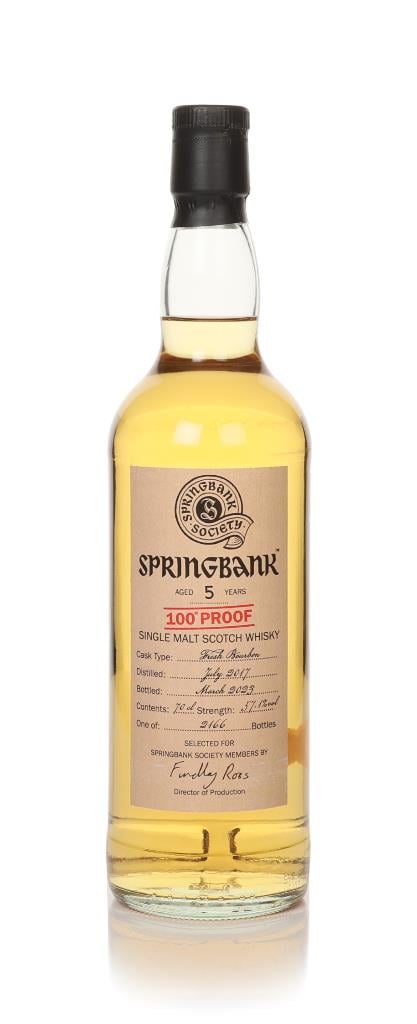 Springbank 5 Year Old 2017 100 Proof - Springbank Society Single Malt Whisky
