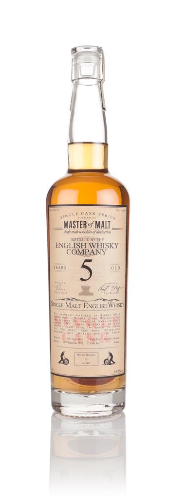 English Whisky Co. 5 Year Old 2010 - Single Cask (Master of Malt) Single Malt Whisky