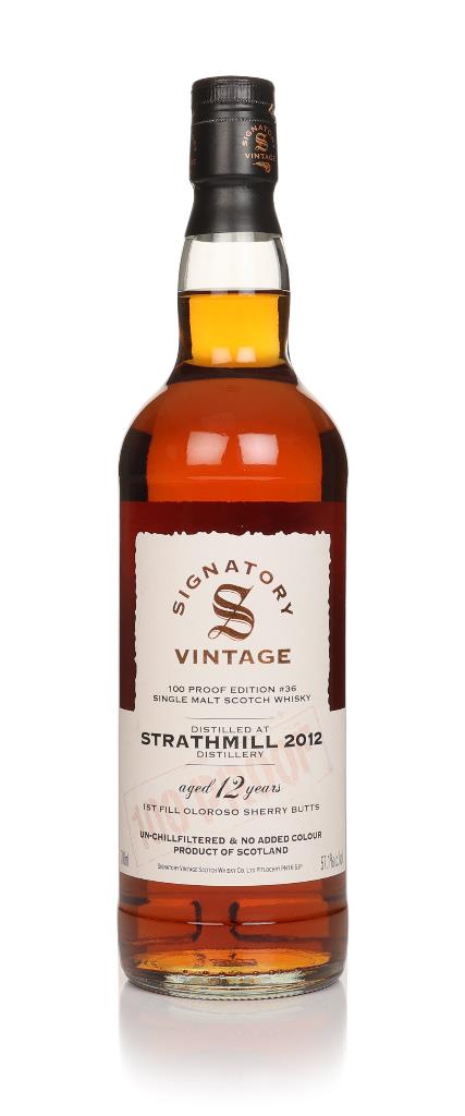 Strathmill 12 Year Old 2012 - 100 Proof Edition #36 (Signatory) Single Malt Whisky