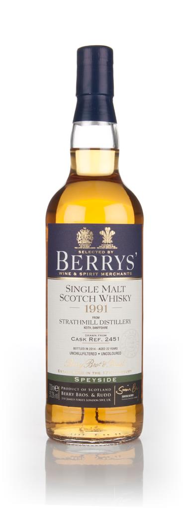 Strathmill 22 Year Old 1991 (cask 2451) - (Berry Bros & Rudd) Single Malt Whisky