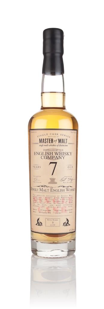 English Whisky Co. 7 Year Old 2008 (cask B1/490) - Single Cask (Master Single Malt Whisky
