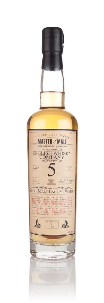 English Whisky Co. Heavily Peated 5 Year Old 2010 - Single Cask (Maste Single Malt Whisky