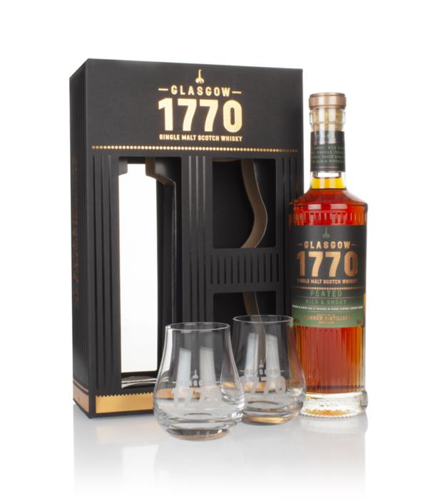 Glasgow 1770 - Peated Gift Pack with 2x Glasses Single Malt Whisky