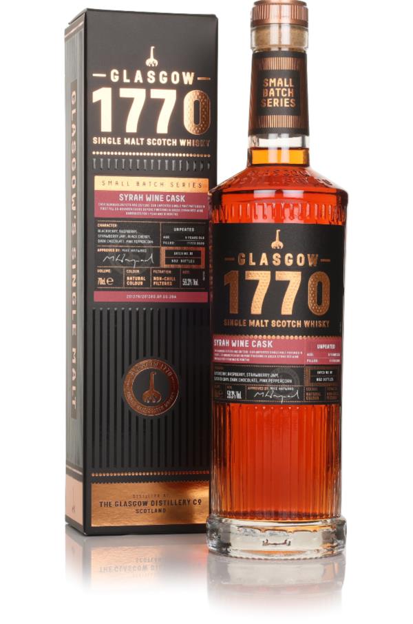 Glasgow 1770 Syrah Wine Cask Finish (Unpeated) Single Malt Whisky