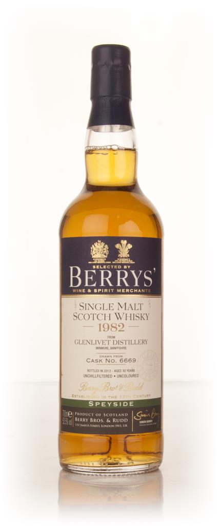 Glenlivet 30 Year Old 1982 (cask 6669) (Berry Bros. & Rudd) Single Malt Whisky