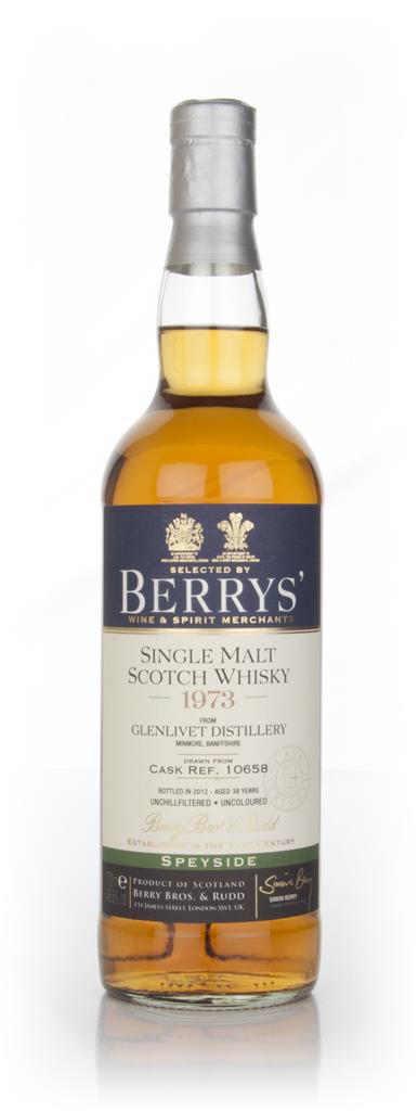 Glenlivet 38 Year Old 1973 (cask 10658) (Berry Bros. & Rudd) Single Malt Whisky