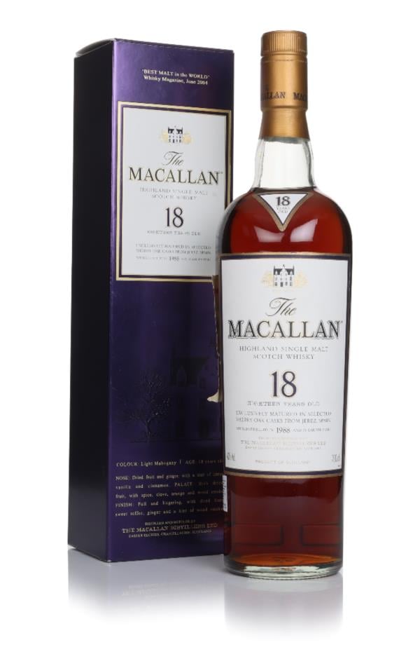 The Macallan 18 Year Old 1988 Sherry Oak Single Malt Whisky The Macallan 18 Year Old 1988 Sherry Oak Single Malt Whisky
