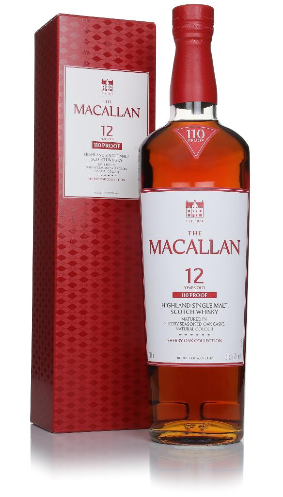 The Macallan 12 Year Old 110 Proof Limited Edition Speyside Single Malt Scotch Whisky 70cl