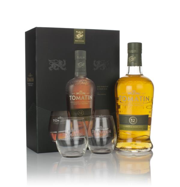 Tomatin 12 Year Old Gift Pack with 2x Glasses Single Malt Whisky