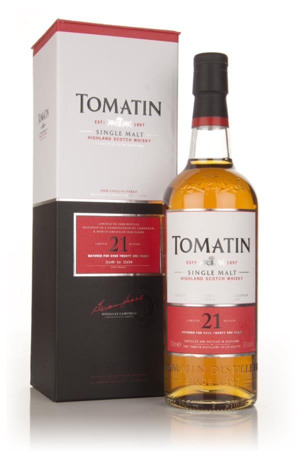 Tomatin 21 Year Old Single Malt Whisky
