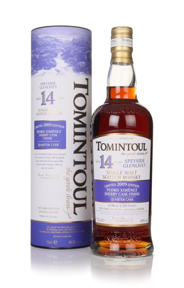 Tomintoul 14 Year Old 2009 PX Sherry Quarter Cask Finish Single Malt Whisky
