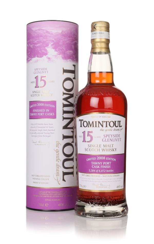 Tomintoul 15 Year Old 2008 Tawny Port Cask Finish Single Malt Whisky