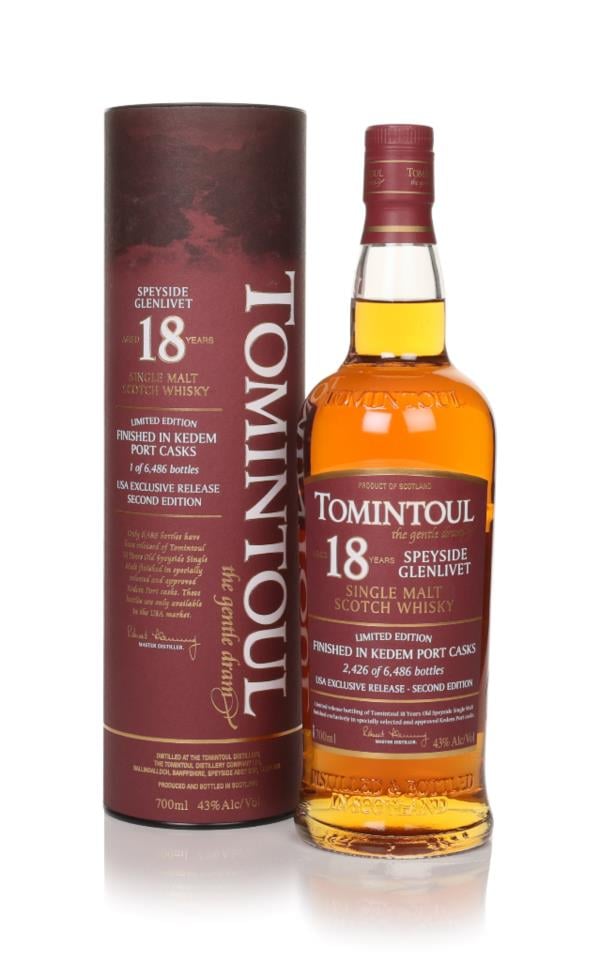 Tomintoul 18 Year Old - Kedem Port Casks Finish Single Malt Whisky