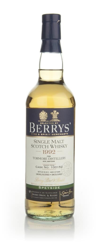Tormore 20 Year Old 1992 (cask 100152) (Berry Bros. & Rudd) Single Malt Whisky
