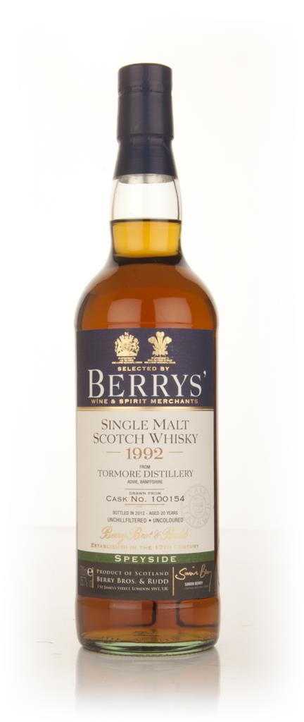 Tormore 20 Year Old 1992 (cask 100154) (Berry Bros. & Rudd) Single Malt Whisky