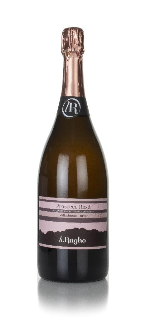 Le Rughe Prosecco Rose Brut - Magnum (1.5L) Sparkling Wine